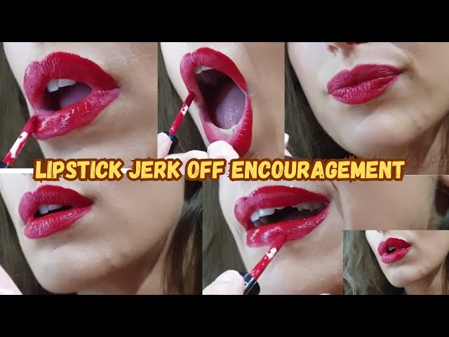 brunette sucks big black cock Best of Lipstick joi
